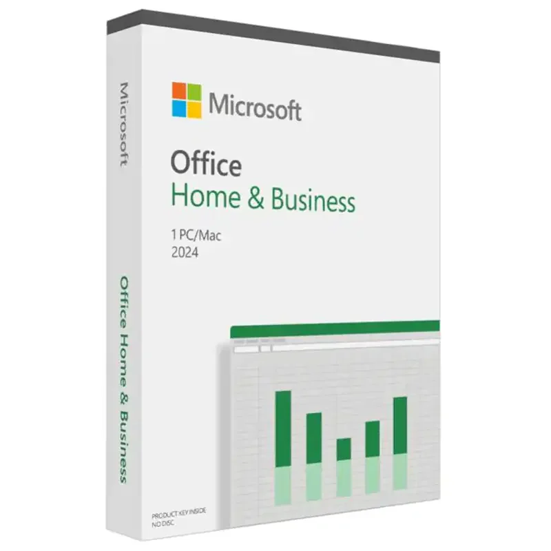 Microsoft Office Home & Business 2024 Retail Box (1 PC/Mac, Product Key Card)